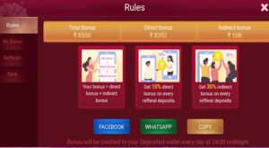 Teen Patti clan Refer and Earn