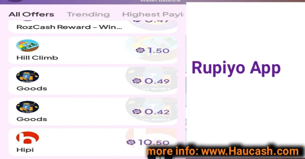 rupiyo app install earning