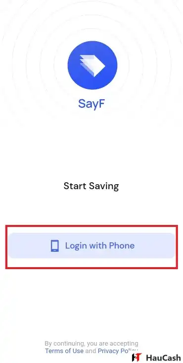 sayf app Account creation Step 2
